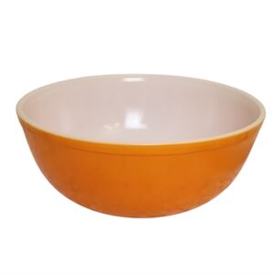 Pyrex 404 Citrus Orange 4 Qt Ovenware Bowl Pumpkin Bowl Mixing Bowl Large